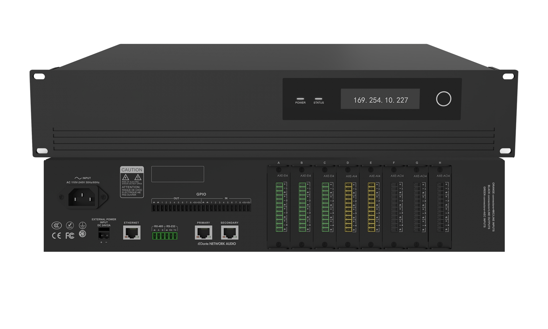 Open-type audio processing host